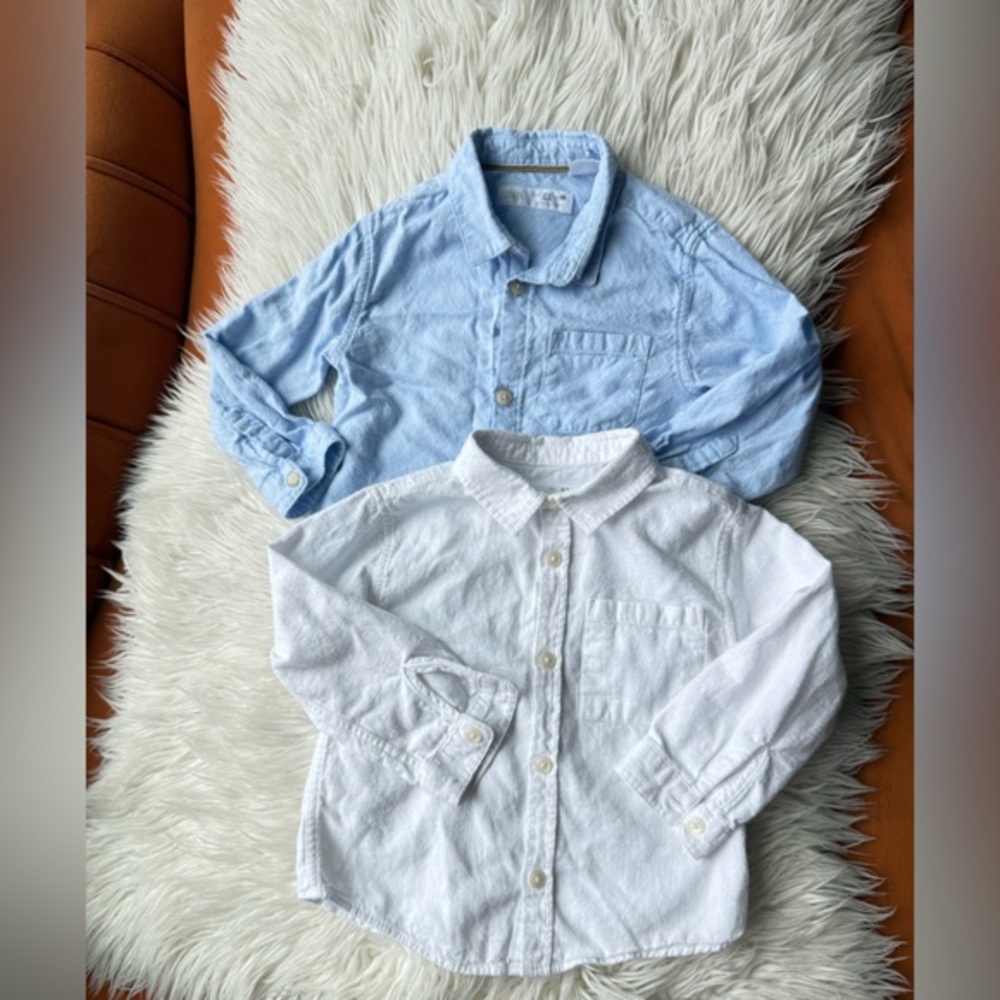 Zara Toddler Boy Set of 2 Button Up Shirt Size 2/3T